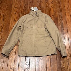 Levi’s Men’s Military Two Chest Pocket Jacket - Khaki Tan - Men’s Size S - NWT